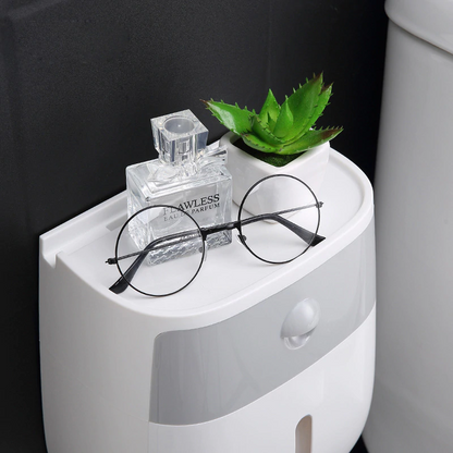 Wall-Mount Waterproof Toilet Paper Holder Home Essentials-7