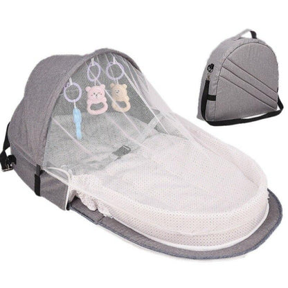 Foldable Baby Bed with Mosquito Net Baby Essentials-5