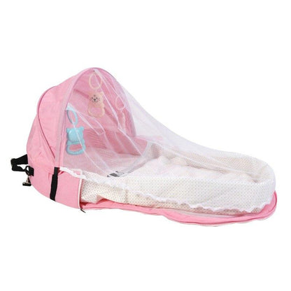 Foldable Baby Bed with Mosquito Net Baby Essentials-5