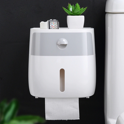 Wall-Mount Waterproof Toilet Paper Holder Home Essentials-7